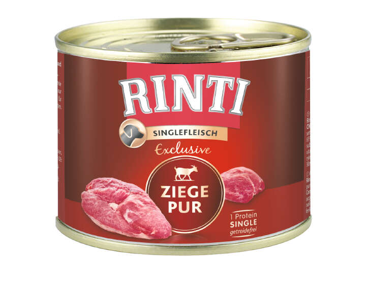 RINTI Hunde-Nassfutter Singlefleisch Exclusive Ziege Pur